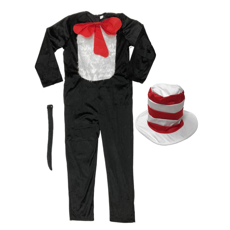 Cat in the Hat Boys Costume - Size Teen