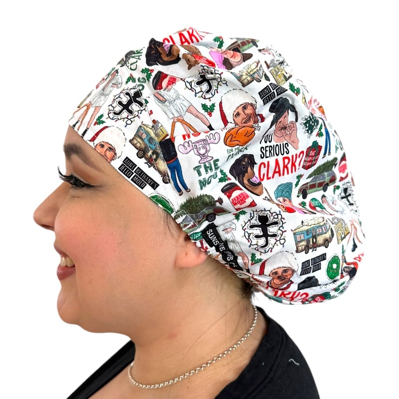 Christmas Vacation- Bouffant|bouffant cap|with satin lining