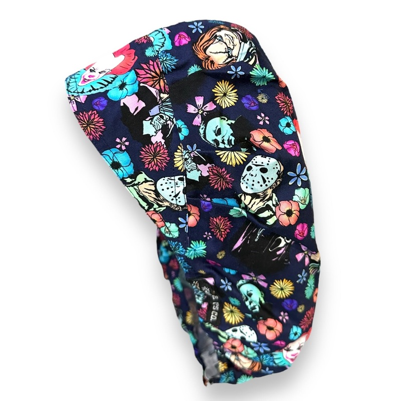 Horror Floral- Bouffant|bouffant cap|with satin lining