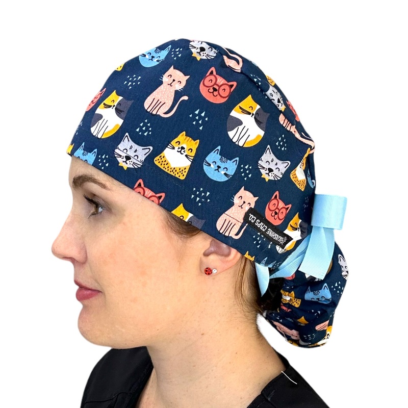 Smarty Cats- Ponytail|ponytail cap|with satin lining
