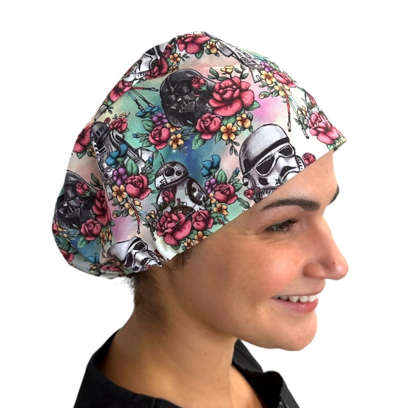 Star Wars Floral- Euro|euro cap|with satin lining