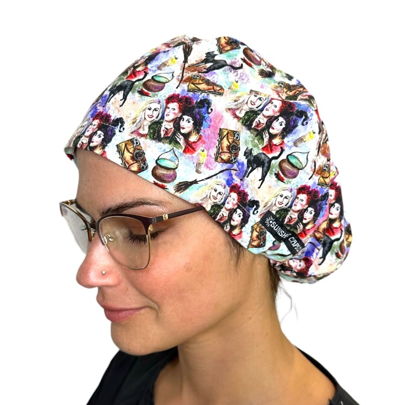 Witch Watercolor- Euro|euro cap|with satin lining
