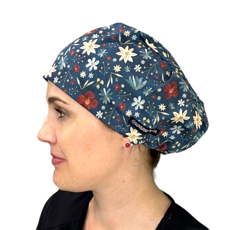 Zen Floral- Euro|euro cap|with satin lining