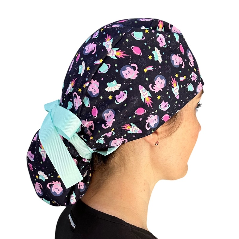 Astro Cats- Ponytail|ponytail cap|with satin lining
