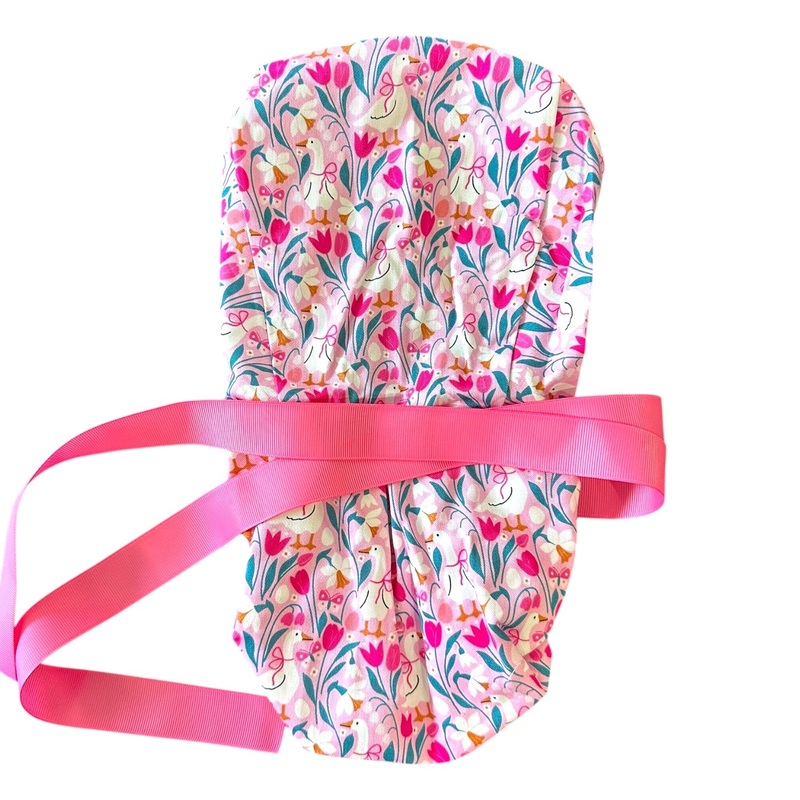 Goose Floral- Ponytail|ponytail cap|with satin lining