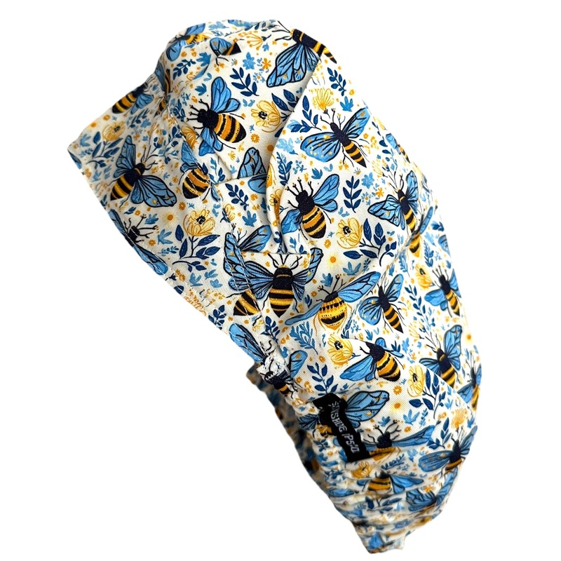 Honeybee Meadow- Bouffant|bouffant cap|with satin lining