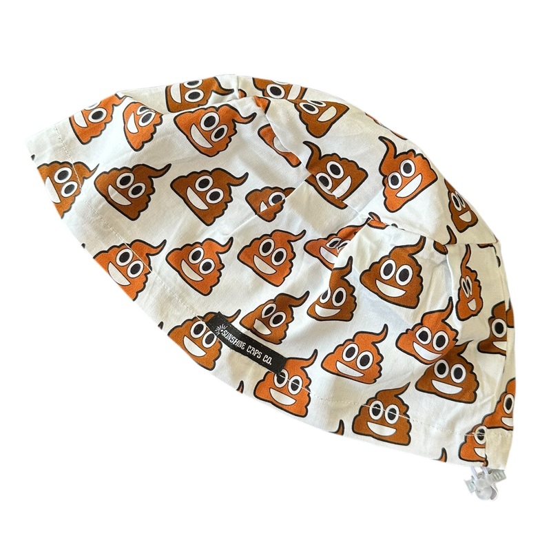 Poop Emoji- Euro|euro cap|with satin lining