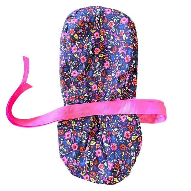 Skeletons in Bloom- Ponytail|ponytail cap|with satin lining