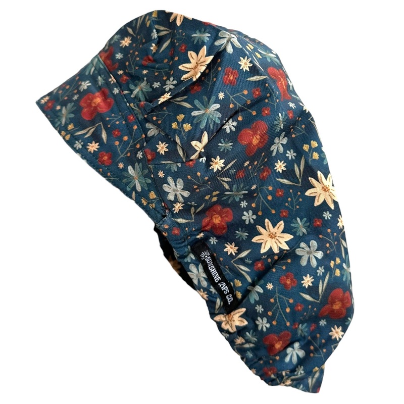Zen Floral- Bouffant|bouffant cap|with satin lining