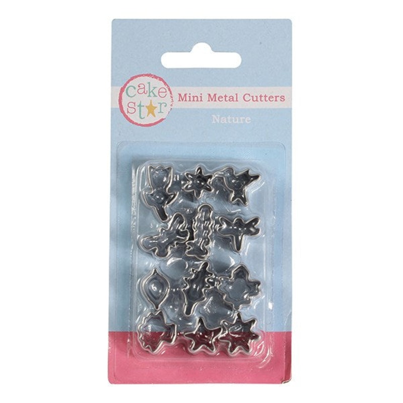 Cake Star Mini Nature Theme Cutters - 12 pieces