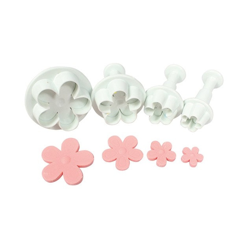 5 Petal Flower Plunger Set - 4 Piece - Cake Star