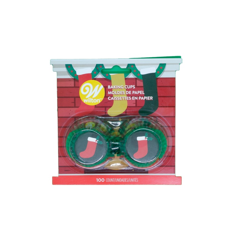 Wilton Christmas Mini Baking Cups Cases - 100 pack
