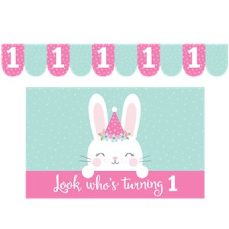 Birthday Bunny High Chair Kit