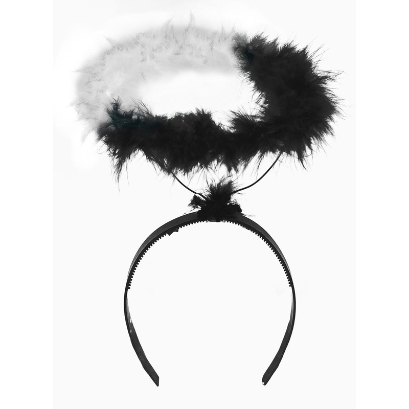 Devil Or Angel Black And White Costume Halo