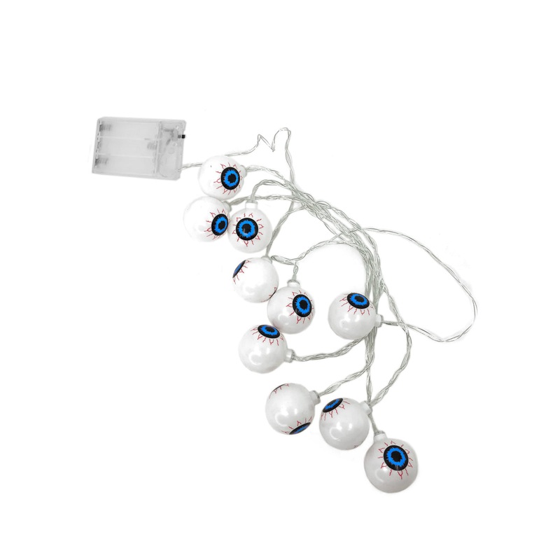 String Of Blue Eye Ball Lights Halloween Decoration