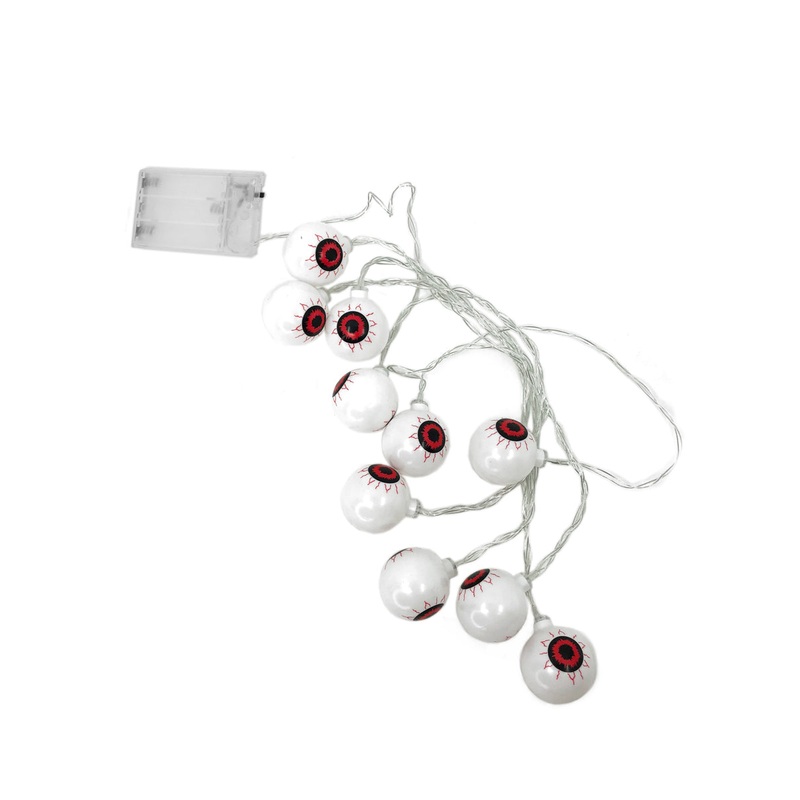 String Of Red Eye Ball Lights Halloween Decoration