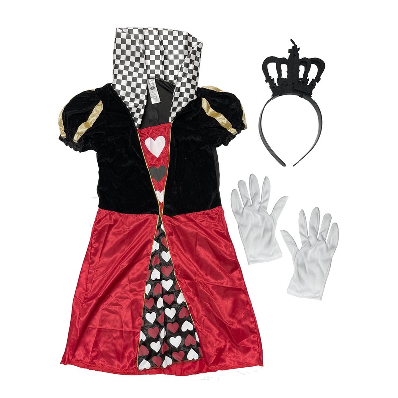 Carded Classic Queen of Hearts Womens Costume - Size Small