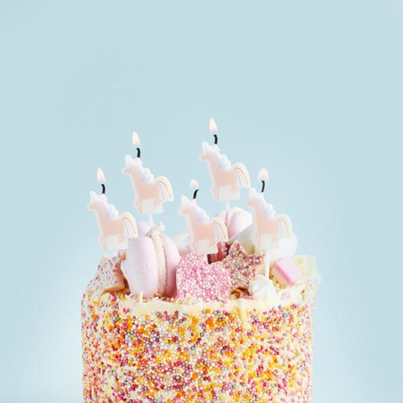 Unicorn Candles by Hootyballoo