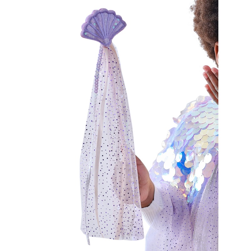 Deluxe Purple Mermaid Shell Girls Costume Wand