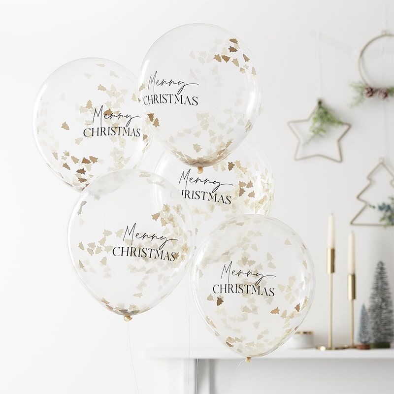 Merry Christmas Confetti Balloons - Ginger Ray