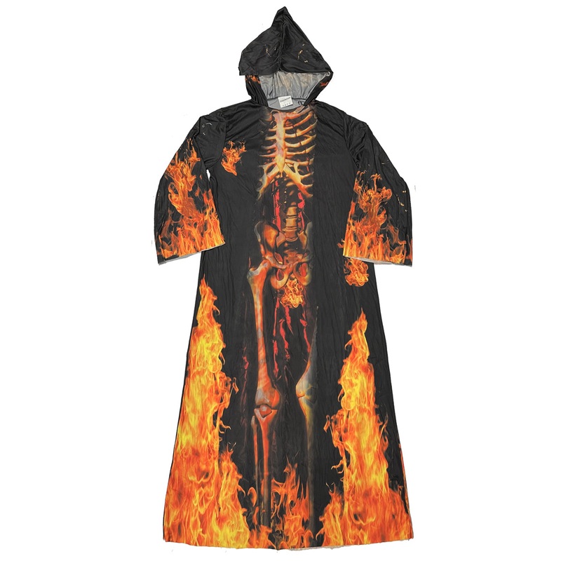 Evil Skeleton Lord Photo Real Robe Costume - One Size