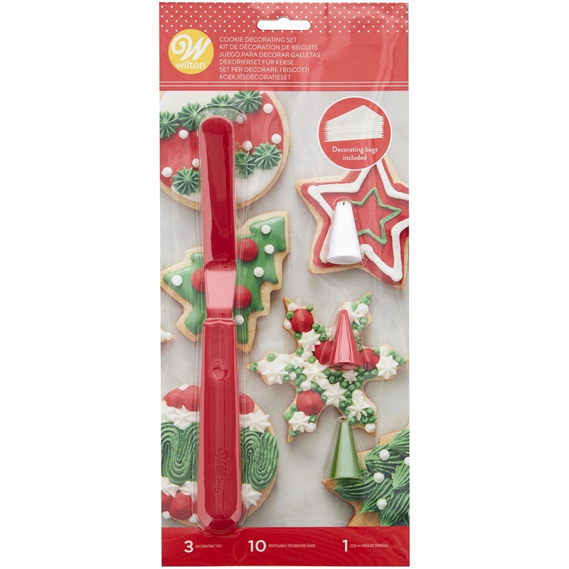 WILTON Christmas Spatula Cookie Decorating Set