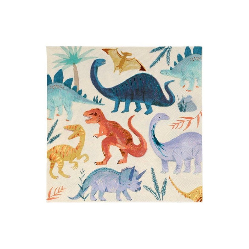 Meri Meri Dinosaur Kingdom Large Napkins - 16 Pack