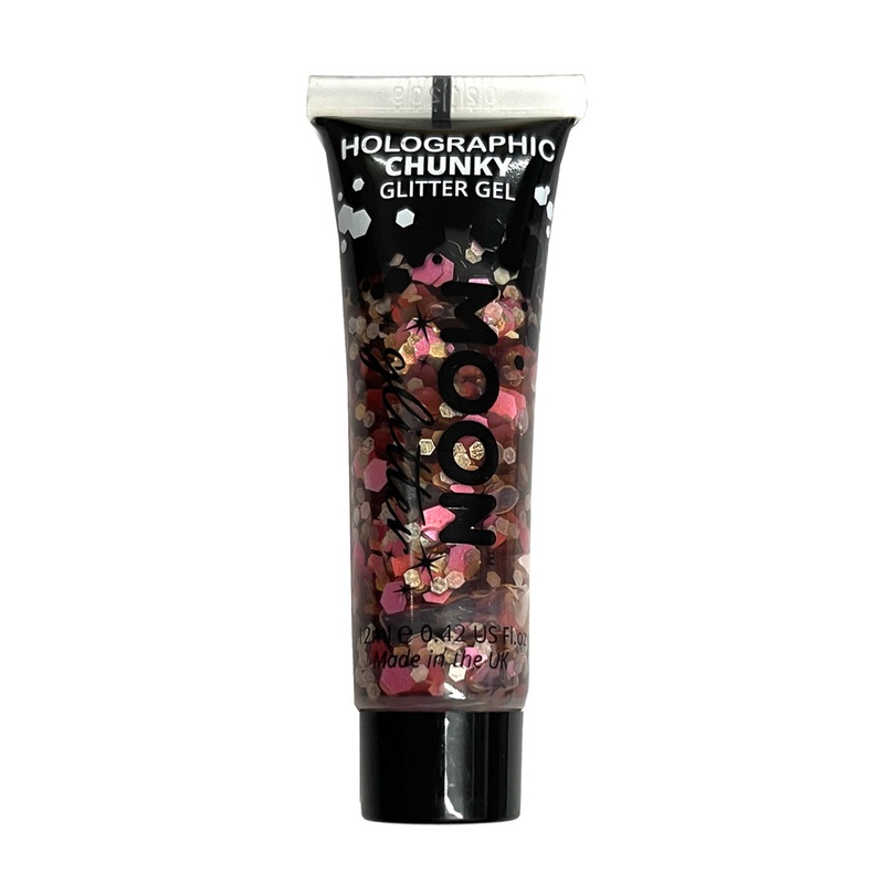 Pink Holographic Chunky Glitter Gel - 12ml