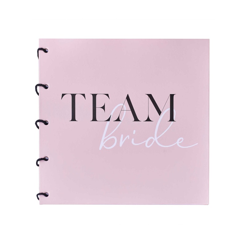 Team Bride Hens Party Blush Pink Guest Book