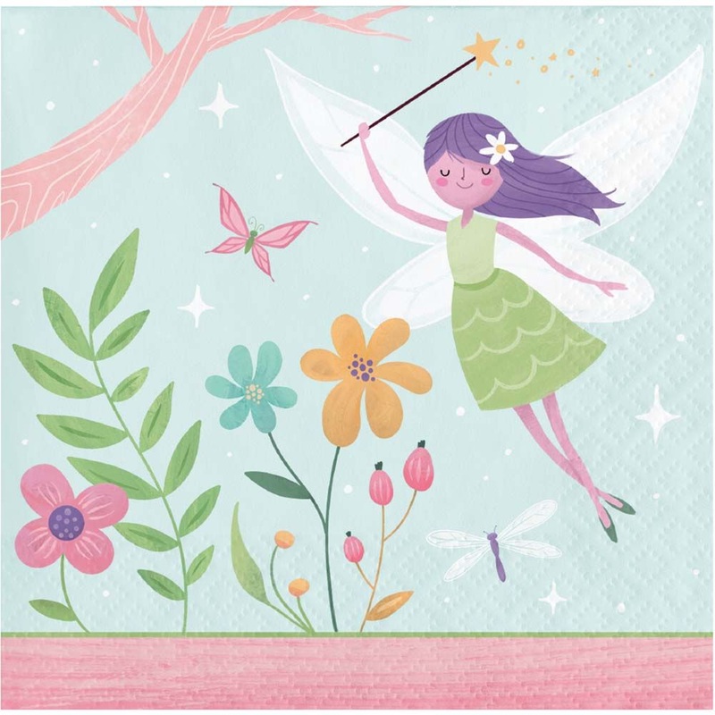 Fairy Forest Paper Small Party Napkins (x16)