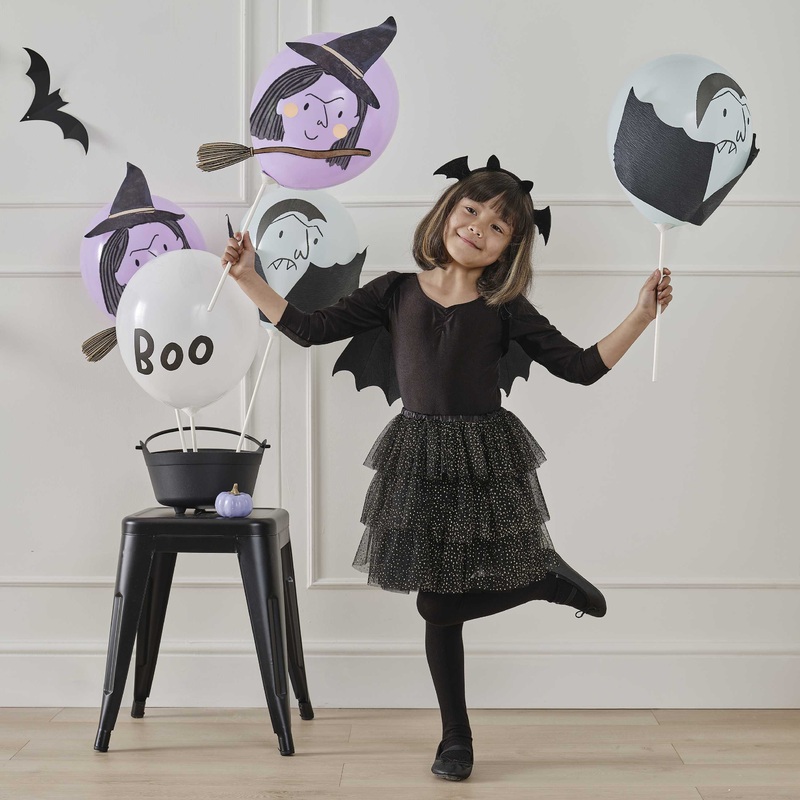 Halloween Vampire and Witch Balloons