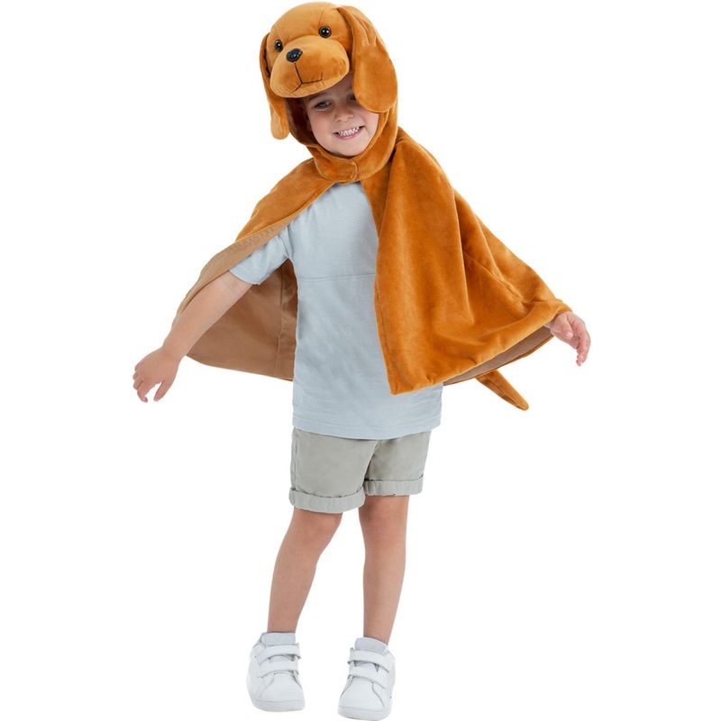Plush Puppy Dog Kids Animal Costume Cape
