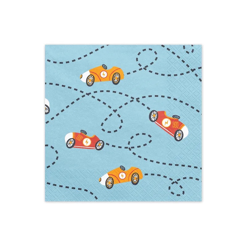 Racing Car Party Napkins - 12 Pack