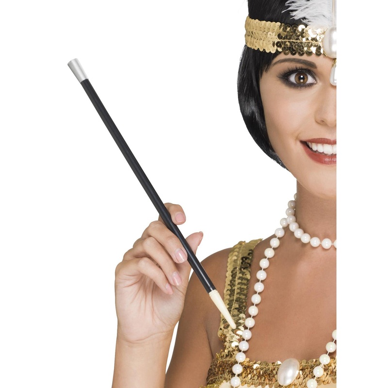 Classic Black 1920s Cigarette Holder Costume Accessory