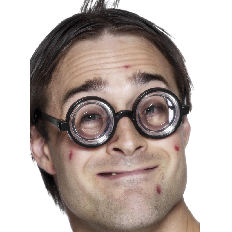 Thick Lens Nerdy Adults Costume Glasses