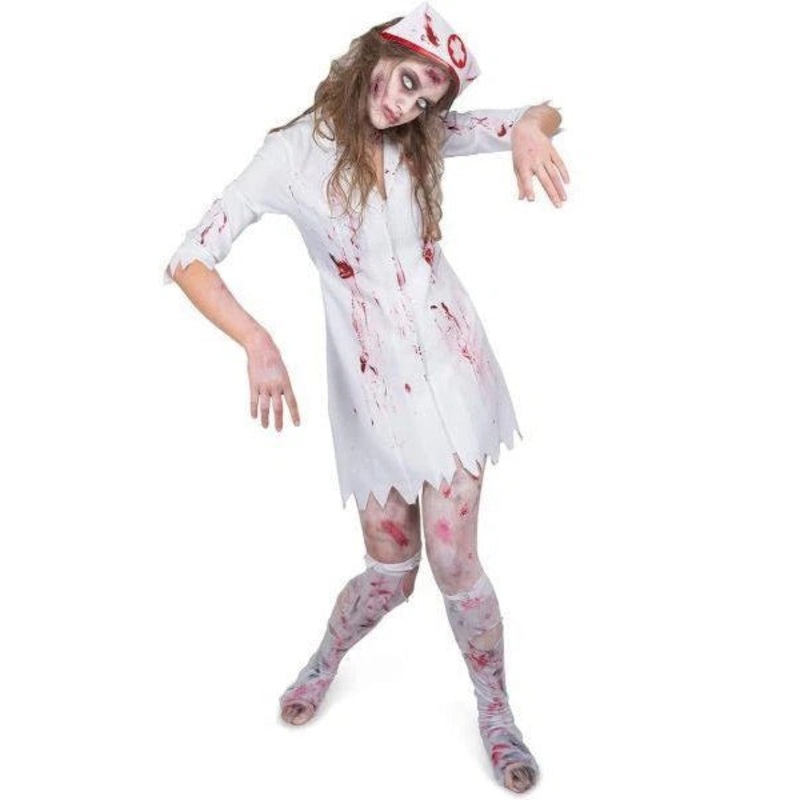 Zombie Womens Plus Size Night Nurse Halloween Costume
