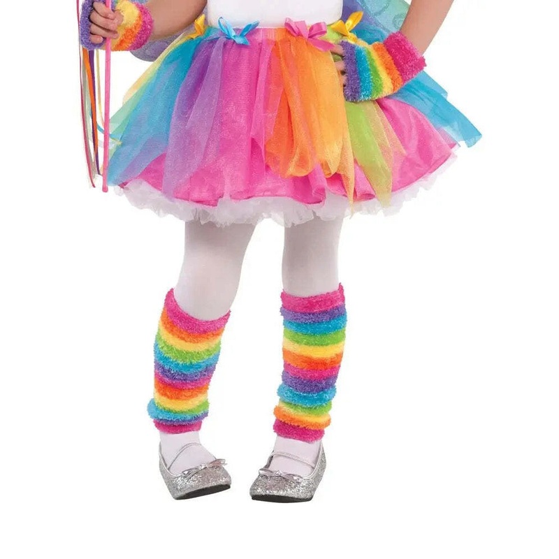 Cute Rainbow Fairy Girls Costume Skirt