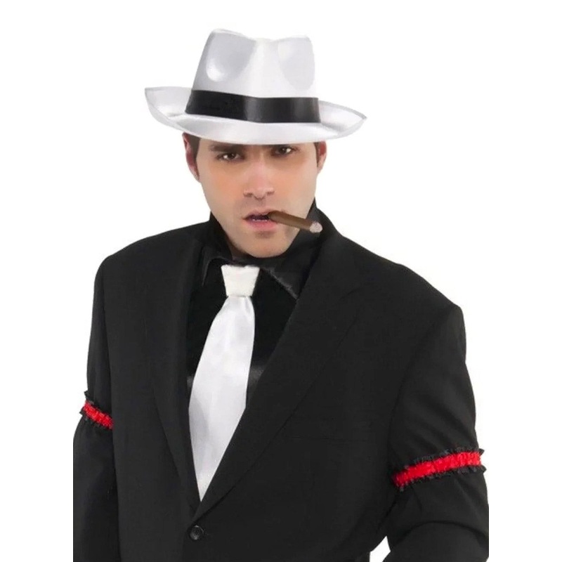 Ritzy 1920s Black and Red Gangster Arm Garters