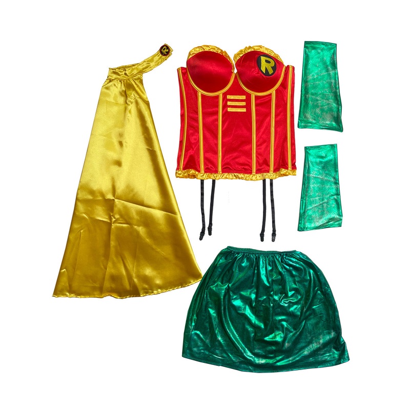 Sexy Superhero Robin Womens Costume  Size Large