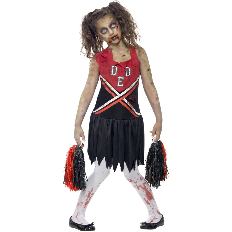 Zombie Cheerleader Child Girl's Costume