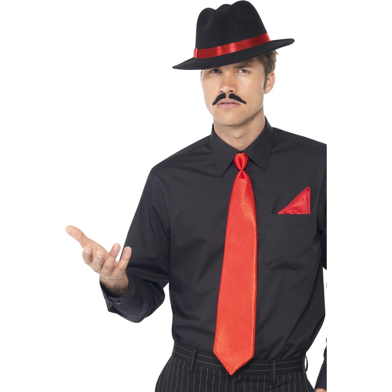 Gangster Trilby, Tie & Handkerchief