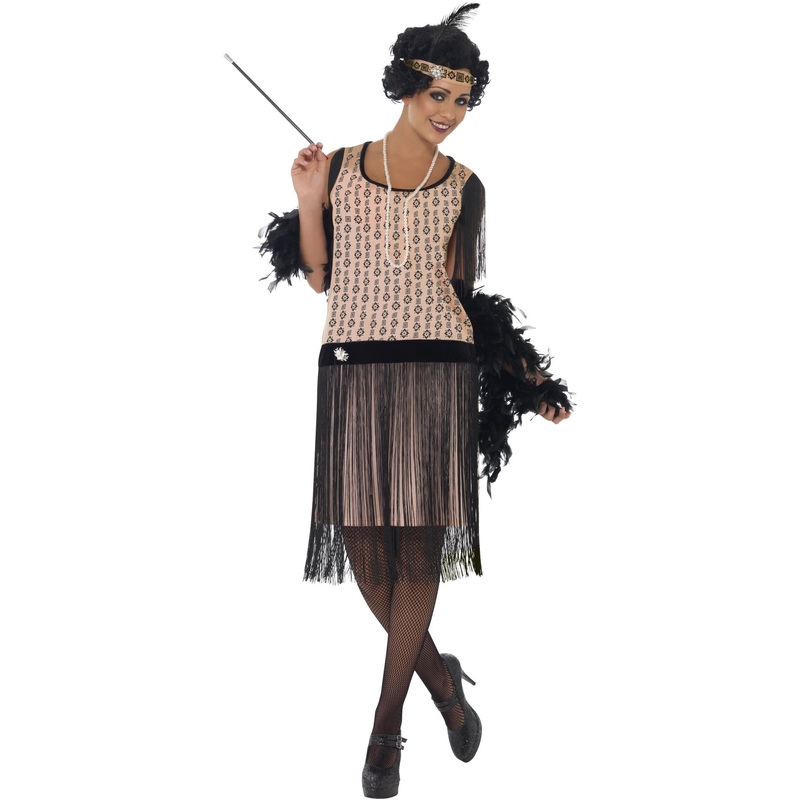 1920s Coco Flapper Costume|Small (UK 8-10)|Medium (UK 12-14)|Large (UK 16-18)