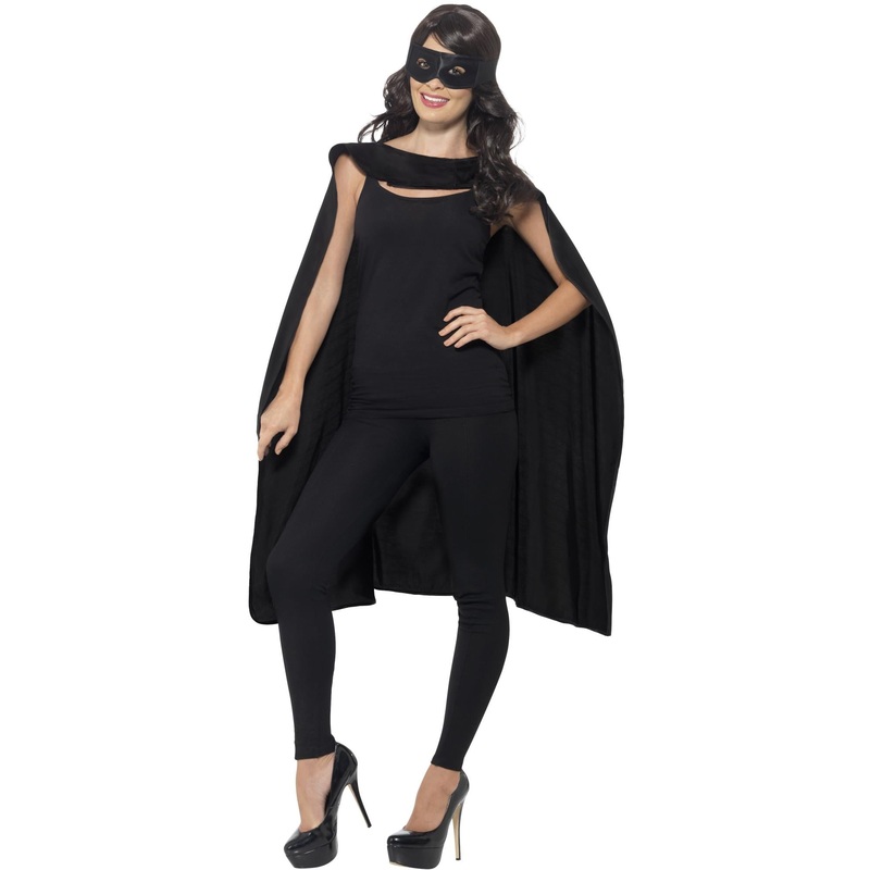Cape, Black, with Eyemask