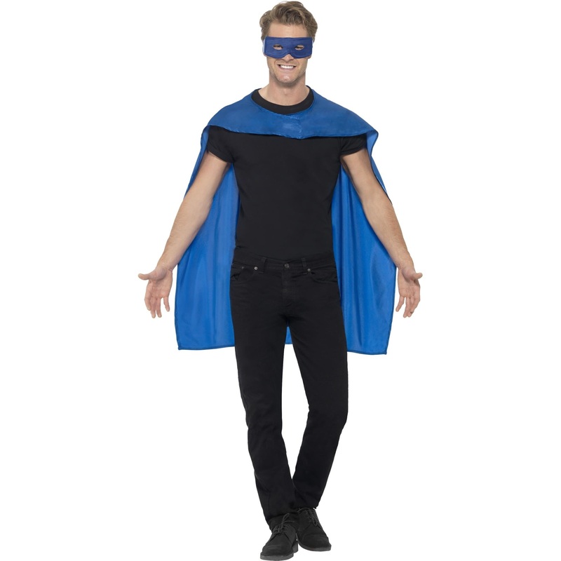 Cape, Blue, with Eyemask