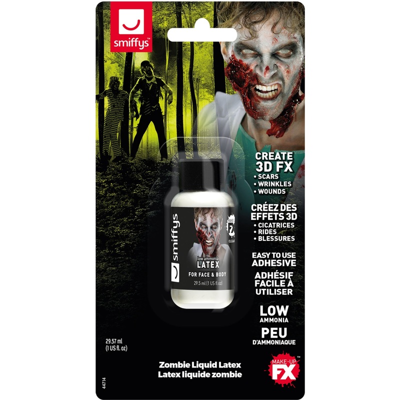Zombie Liquid Latex, Low Ammonia, 29.57ml/1 US fl.oz
