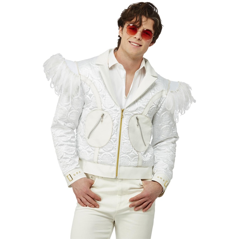 Elton John Feather Jacket|Medium (Chest 38-40)|Large (Chest 42-44)