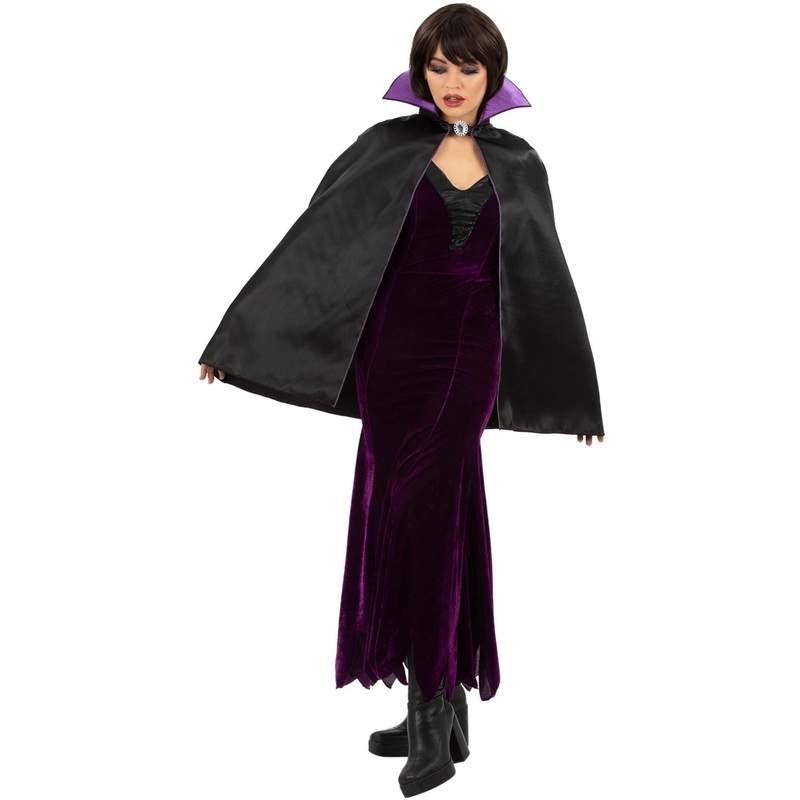Dark Queen Cape with Collar, Adult