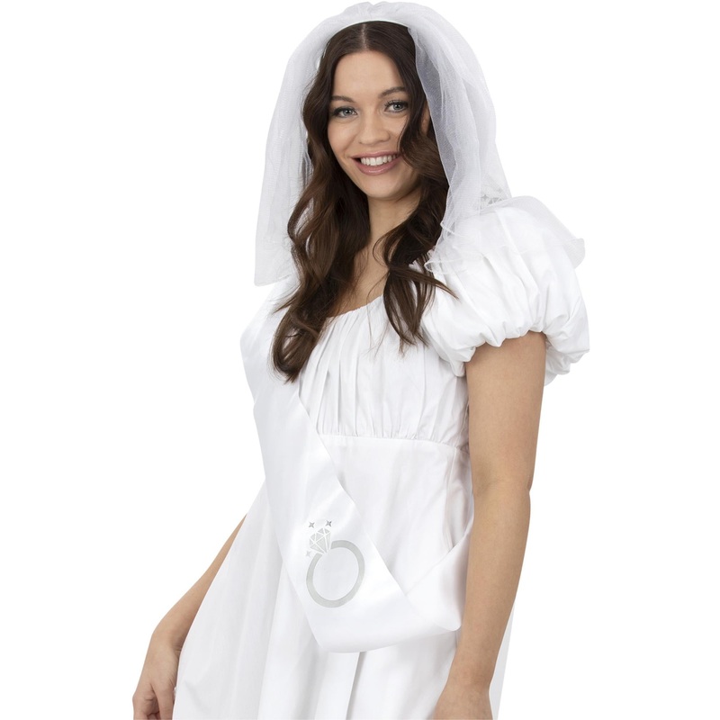 Universal Bride Veil & Sash Kit