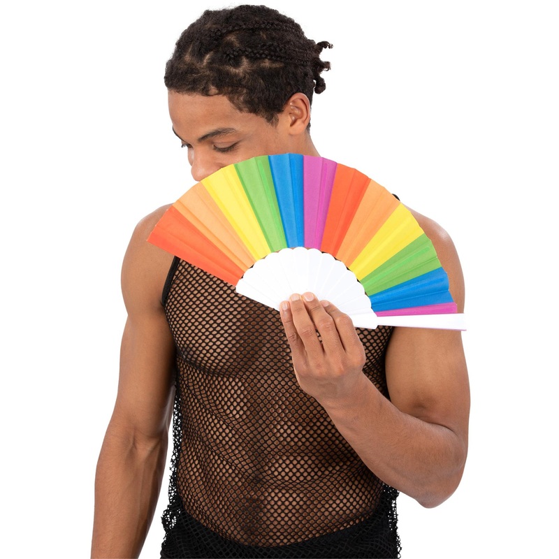 Rainbow Paper Fan