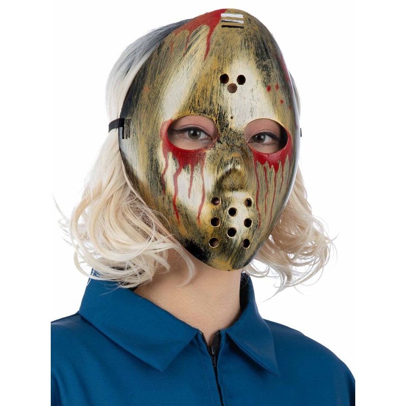 Bloody Metallic Hockey Mask